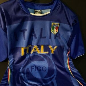 Drako Italy FIGC Jersey Men’s Sz Large Lightweight Blue